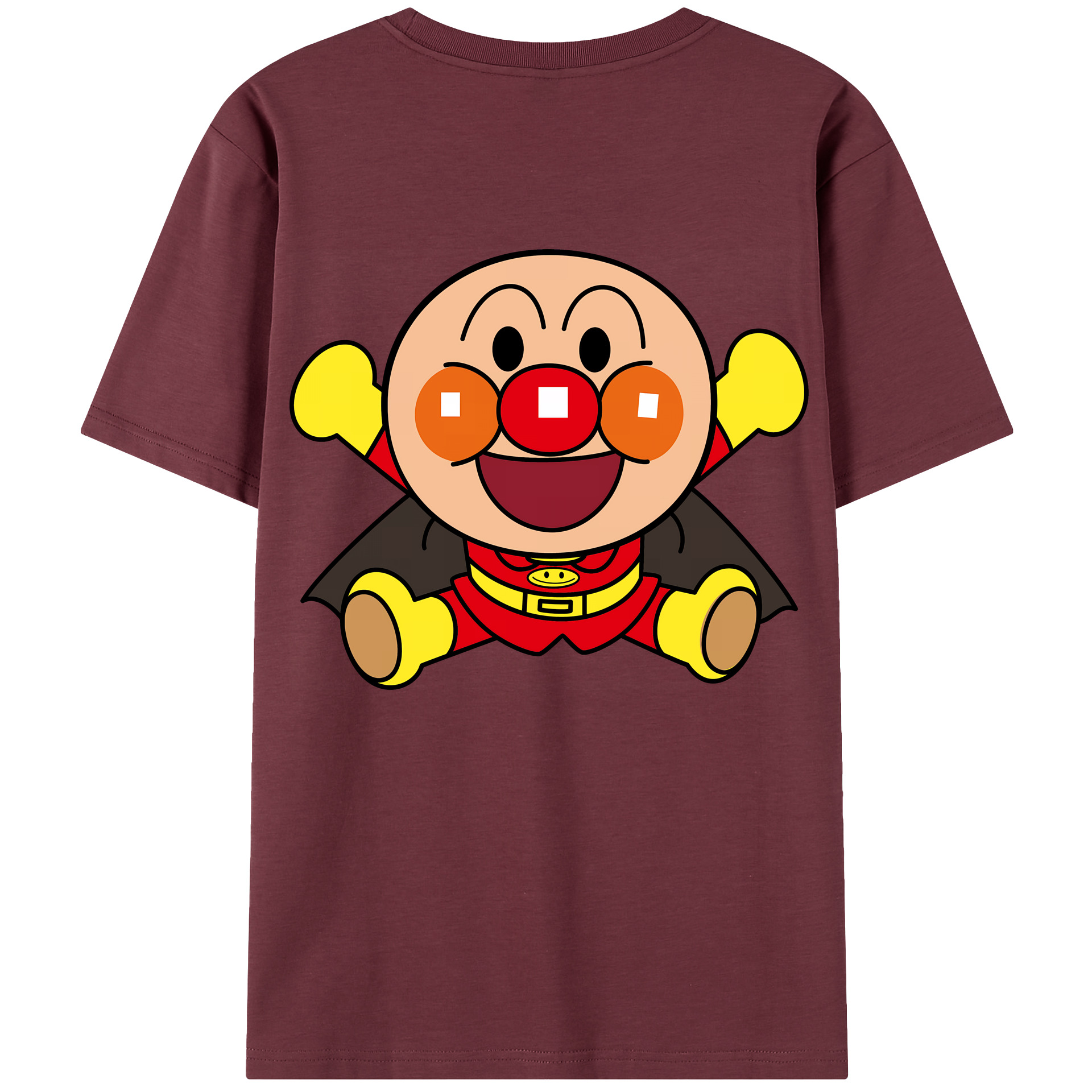 （画像用） アンパンマン Anpanman 綿100％半袖Tシャツ（背面プリント）